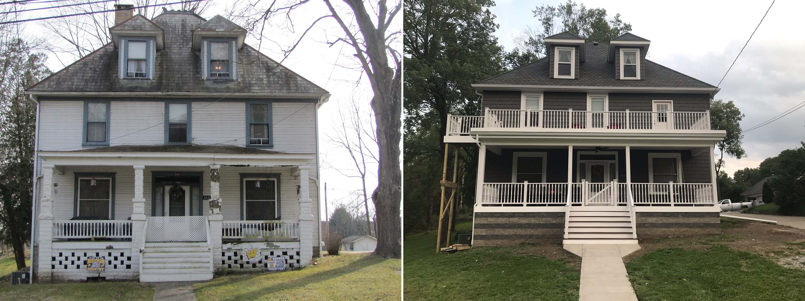 Before and After Photos of House